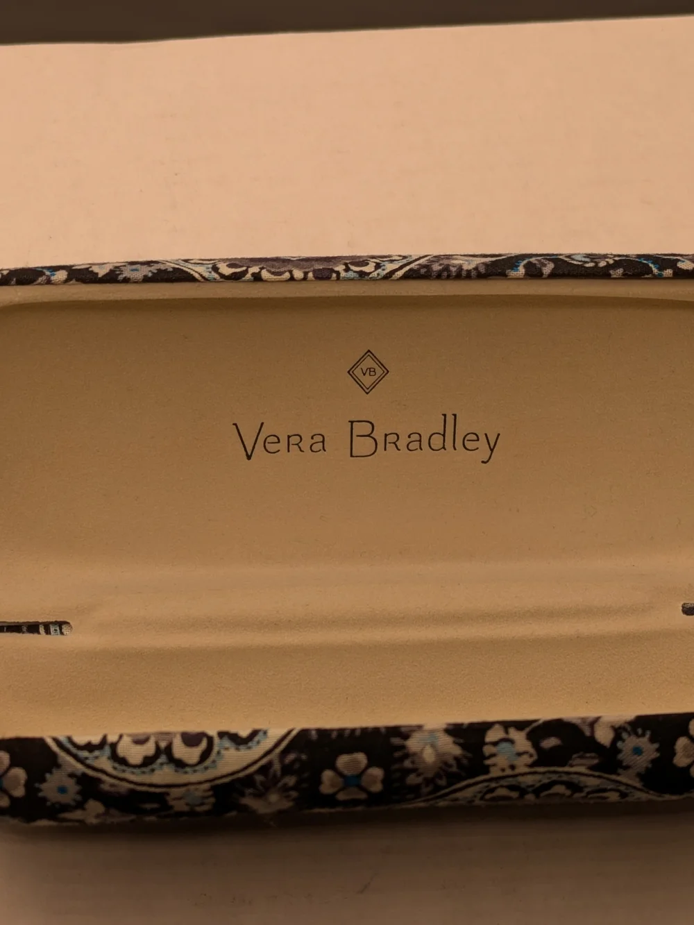 Black and Blue Medallion Hard Case For Glasses Vera Bradley